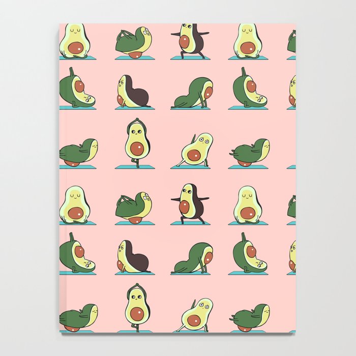 Avocado Yoga in Pink Notebook Gallery Image 4