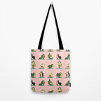 Avocado Yoga in Pink Tote Bag Gallery Image 2