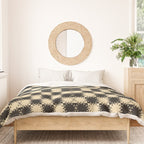 Black and Beige Retro Duvet Cover Gallery Image 3