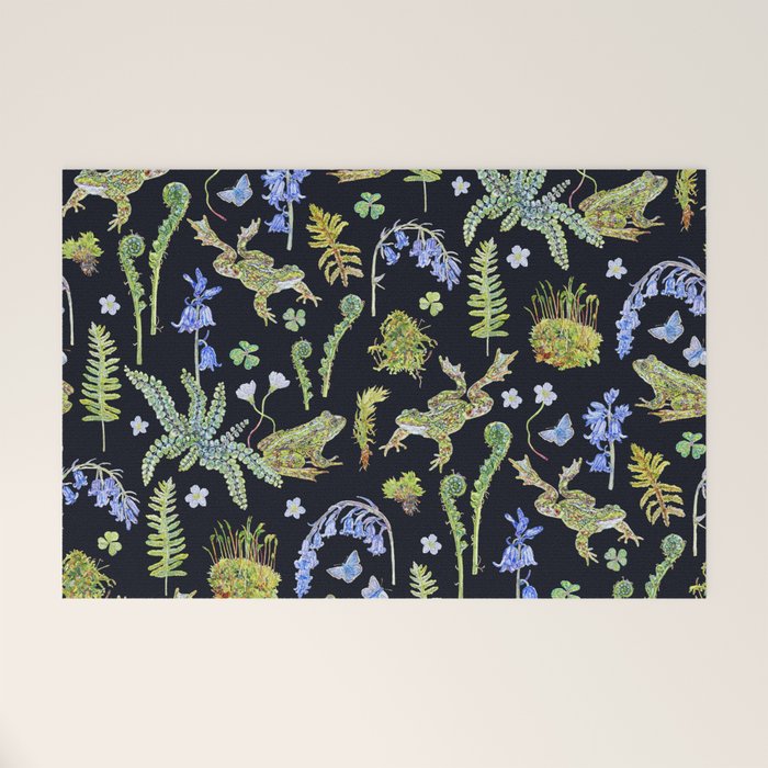 Frolicking Frogs and Ferns Welcome Mat Gallery Image 1