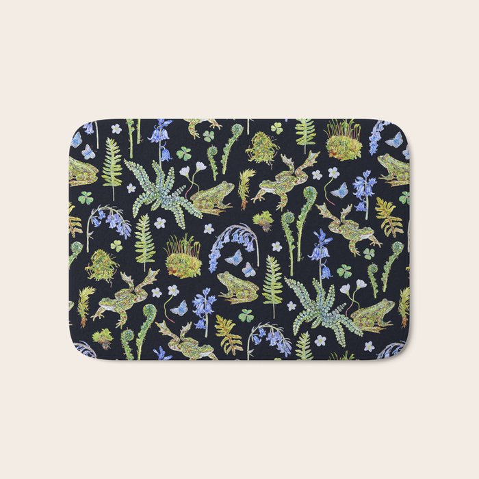 Frolicking Frogs and Ferns Bath Mat Gallery Image 1