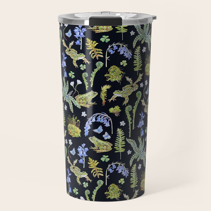 Frolicking Frogs and Ferns Travel Mug Gallery Image 1