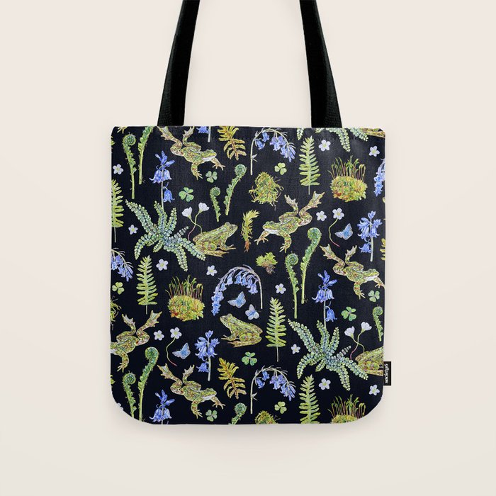 Frolicking Frogs and Ferns Tote Bag Gallery Image 1