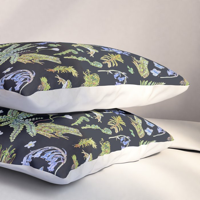 Frolicking Frogs and Ferns Pillow Sham Gallery Image 3