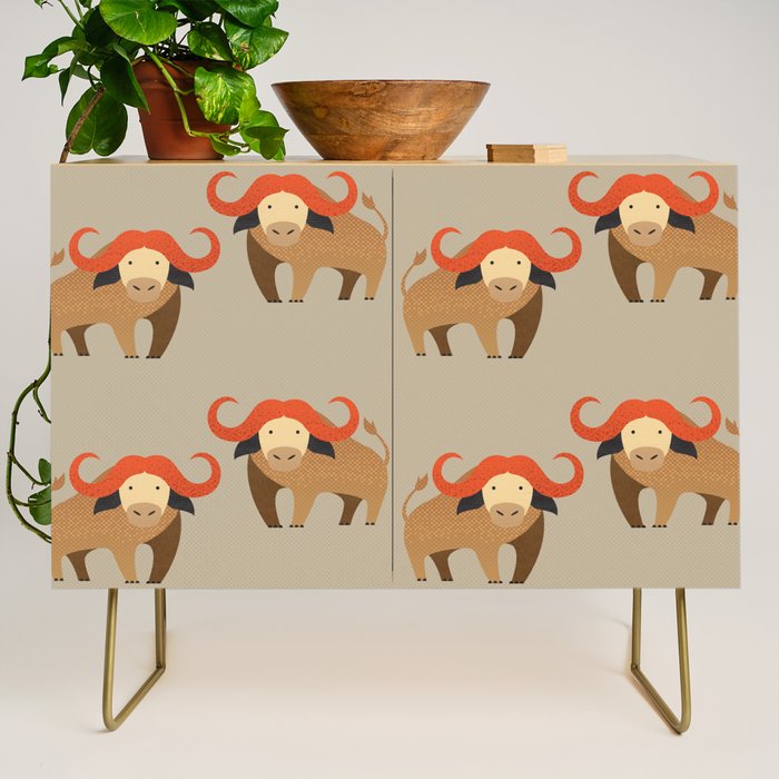 Whimsy Cape Buffalo II Credenza Gallery Image 1