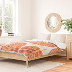 Elephant Ear Alocasia - Peach Palette Duvet Cover Gallery Image 2