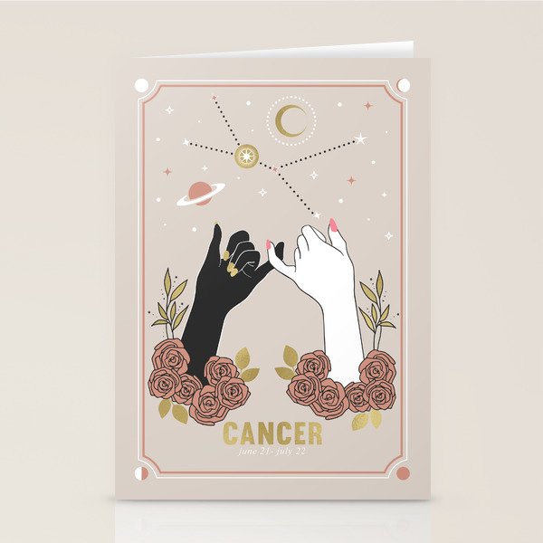 Cancer Zodiac Series Stationery Card Gallery Image 2
