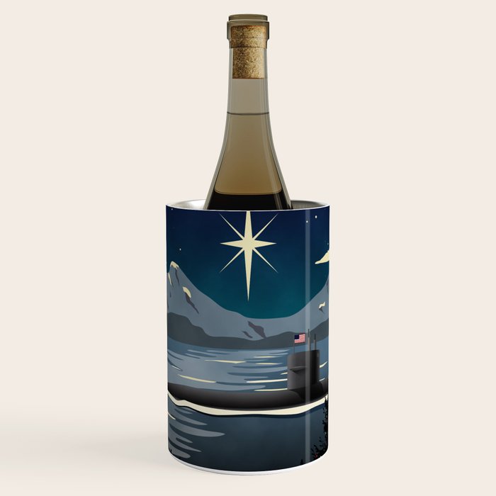 Silent Night - Submarine Holiday Wine Chiller Gallery Image 1