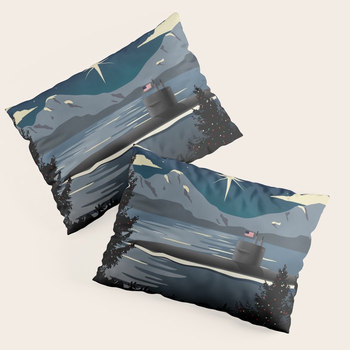 Silent Night - Submarine Holiday Pillow Sham Gallery Image 3