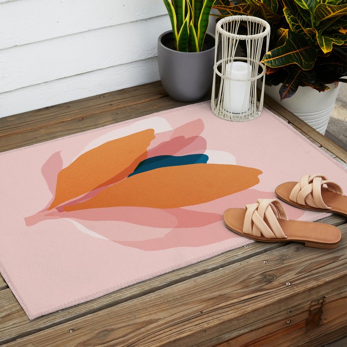 Abstraction_Floral_Blossom Outdoor Rug Gallery Image 2