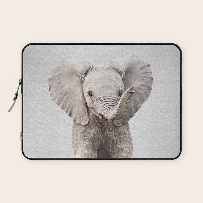 Baby Elephant - Colorful Laptop Sleeve Gallery Image 1