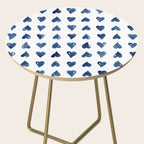 Hearts Watercolor Pattern Side Table Gallery Image 2