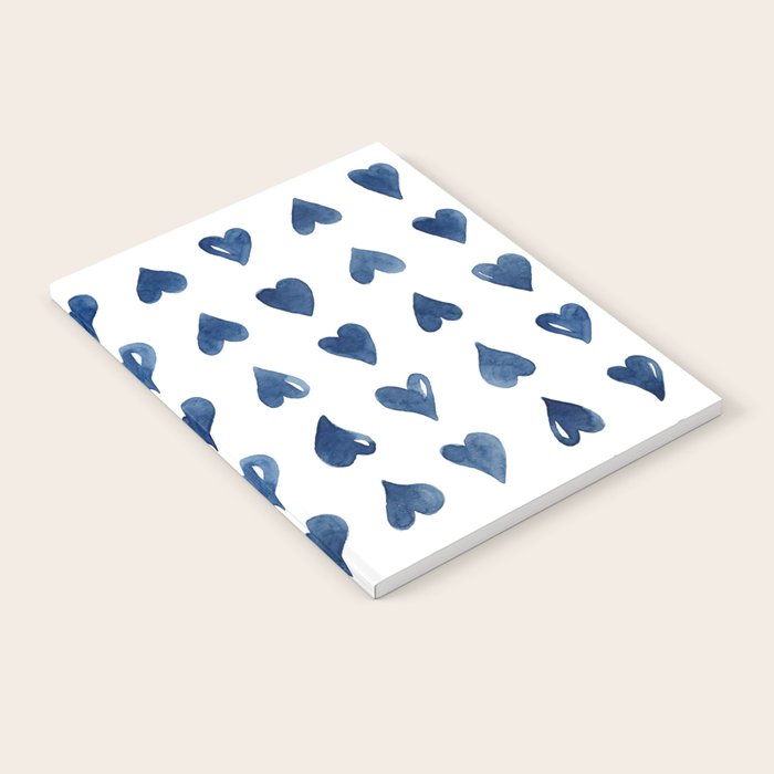 Hearts Watercolor Pattern Notebook Gallery Image 1