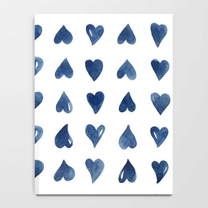 Hearts Watercolor Pattern Notebook Gallery Image 4