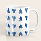 Hearts Watercolor Pattern Coffee Mug Gallery Image 1