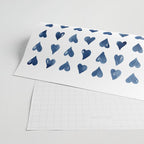 Hearts Watercolor Pattern Wrapping Paper Gallery Image 2