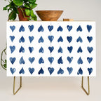 Hearts Watercolor Pattern Credenza Gallery Image 1