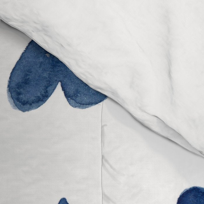 Hearts Watercolor Pattern Comforter Gallery Image 4