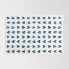 Hearts Watercolor Pattern Rug Gallery Image 2