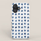 Hearts Watercolor Pattern iPhone Case Gallery Image 1