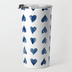 Hearts Watercolor Pattern Travel Mug Gallery Image 3