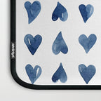 Hearts Watercolor Pattern Laptop Sleeve Gallery Image 3