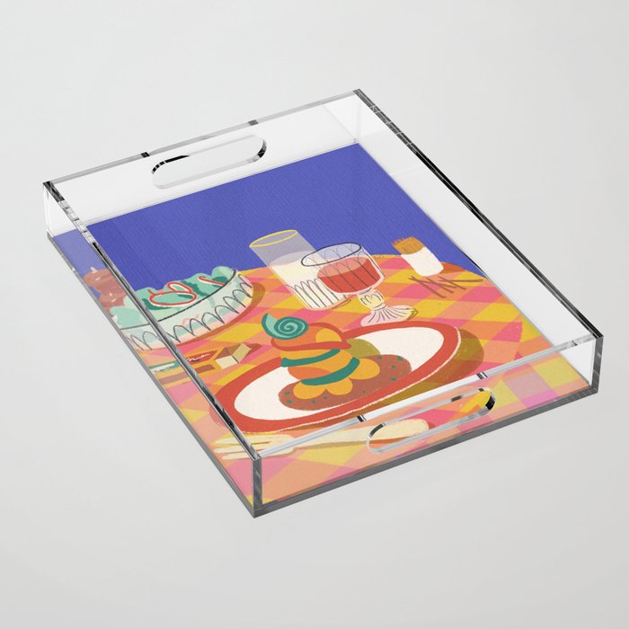 Happy days Acrylic Tray Gallery Image 1