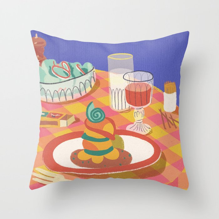 Happy days Throw Pillow Gallery Image 1
