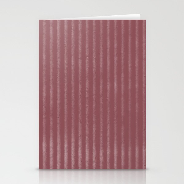 Ribbed (Berry) Stationery Card Gallery Image 1