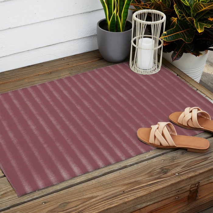 Ribbed (Berry) Outdoor Rug Gallery Image 2