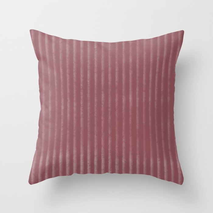 Ribbed (Berry) Throw Pillow Gallery Image 6