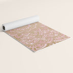 MOON DANCE MANDALA IN GOLD AND PINK Yoga Mat Gallery Image 2