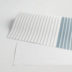 Color Block Line Abstract LXVIII Beachy Coastal Wrapping Paper Gallery Image 2