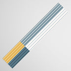 Color Block Line Abstract LXVIII Beachy Coastal Table Runner Gallery Image 3