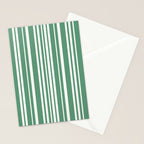 Classic Stripes XXXIX - Kelly Green Stationery Card Gallery Image 2