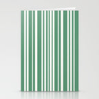 Classic Stripes XXXIX - Kelly Green Stationery Card Gallery Image 2