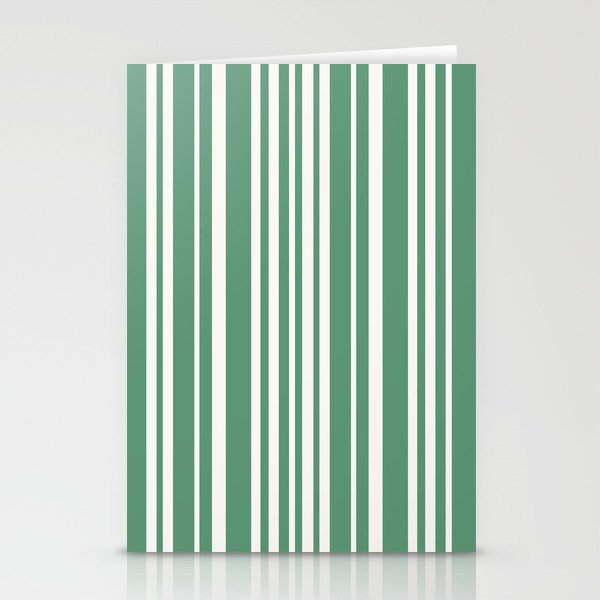 Classic Stripes XXXIX - Kelly Green Stationery Card Gallery Image 1