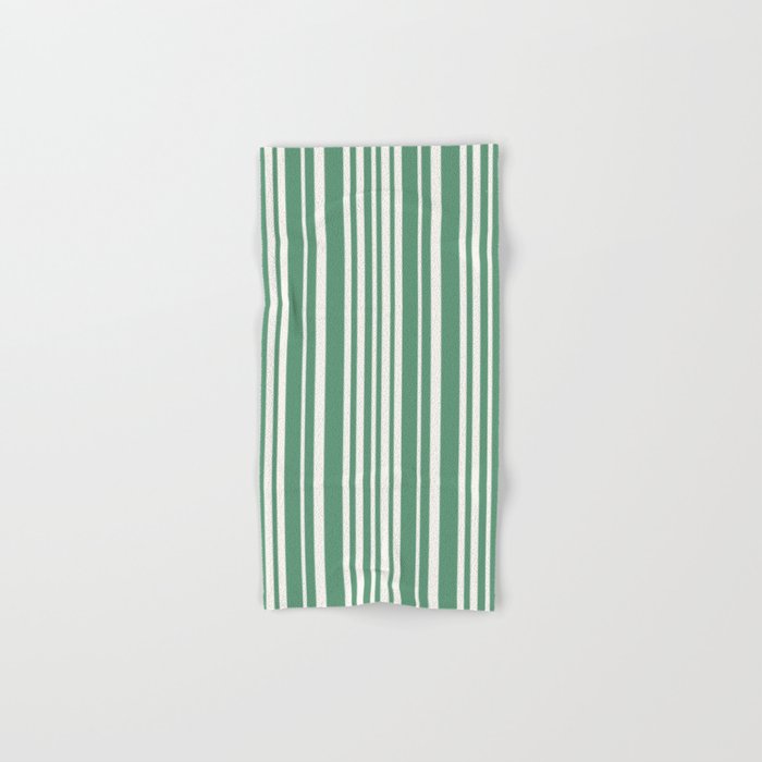 Classic Stripes XXXIX - Kelly Green Bath Towel Gallery Image 1