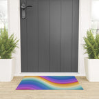 Wavy Stripes XVI - Ombre Rainbow Welcome Mat Gallery Image 3