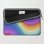 Wavy Stripes XVI - Ombre Rainbow Laptop Sleeve Gallery Image 2
