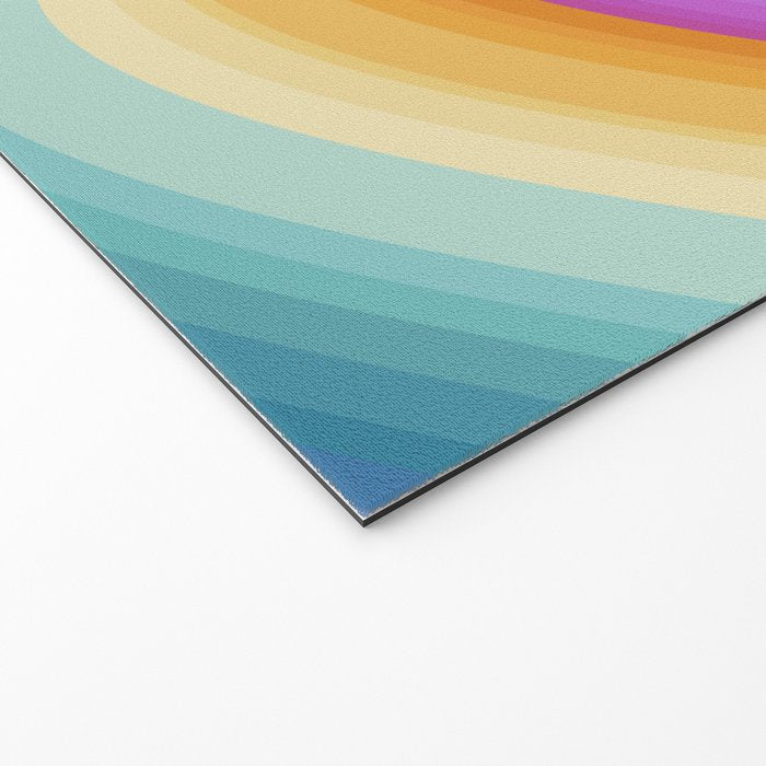 Wavy Stripes XVI - Ombre Rainbow Welcome Mat Gallery Image 2