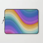 Wavy Stripes XVI - Ombre Rainbow Laptop Sleeve Gallery Image 1