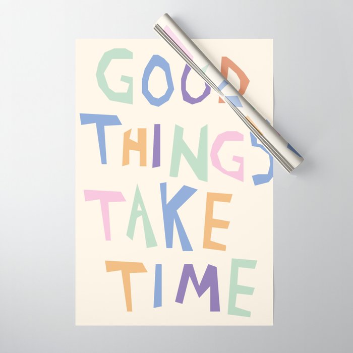 Good things take time Wrapping Paper Gallery Image 1