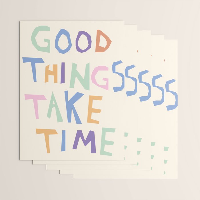 Good things take time Wrapping Paper Gallery Image 3
