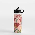 Magic Tulips Pattern VII Water Bottle Gallery Image 1
