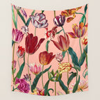 Magic Tulips Pattern VII Wall Tapestry Gallery Image 4