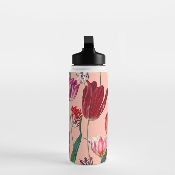 Magic Tulips Pattern VII Water Bottle Gallery Image 3