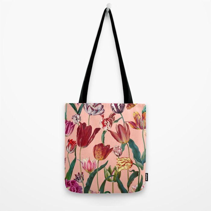 Magic Tulips Pattern VII Tote Bag Gallery Image 2