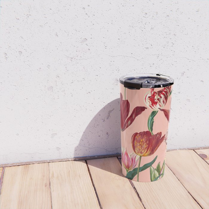 Magic Tulips Pattern VII Travel Mug Gallery Image 4