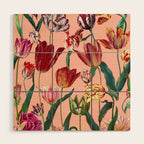 Magic Tulips Pattern VII Wood Wall Art Gallery Image 1